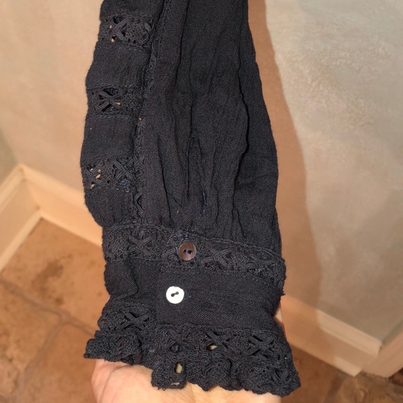Free People Women’s Boho Blouse Shirt Top M - Picture 5 of 8